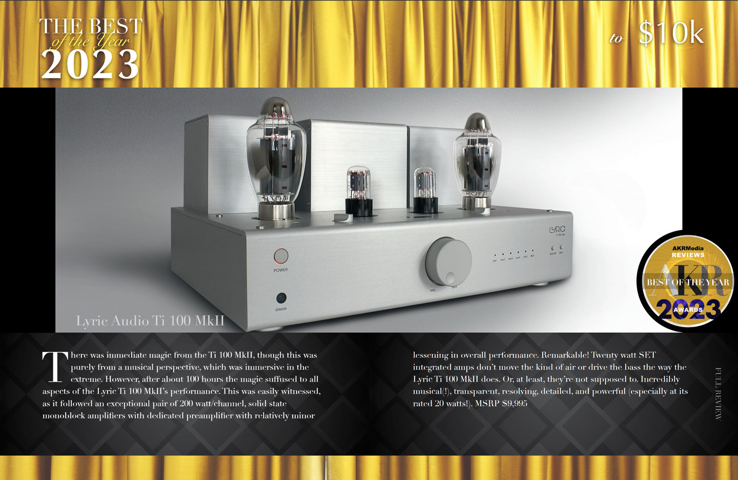 LyricTi100Mk2-AudioKeysReview-Bestof2023 Audio Key Reviews 7/2023